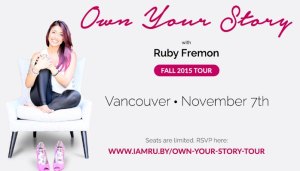 Ruby Fremon - Own your story workshop Nov 7th